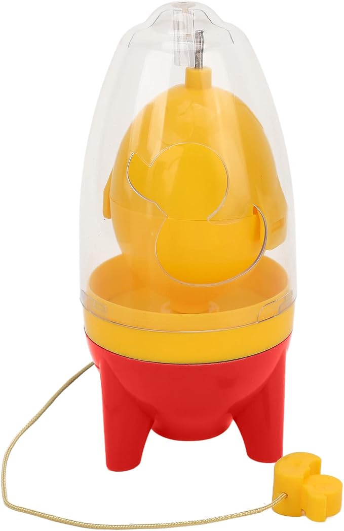 Golden Egg Machine, Egg Yolk & White Mixer - Manual Shaker & Spinner - Pull Rope (Red)