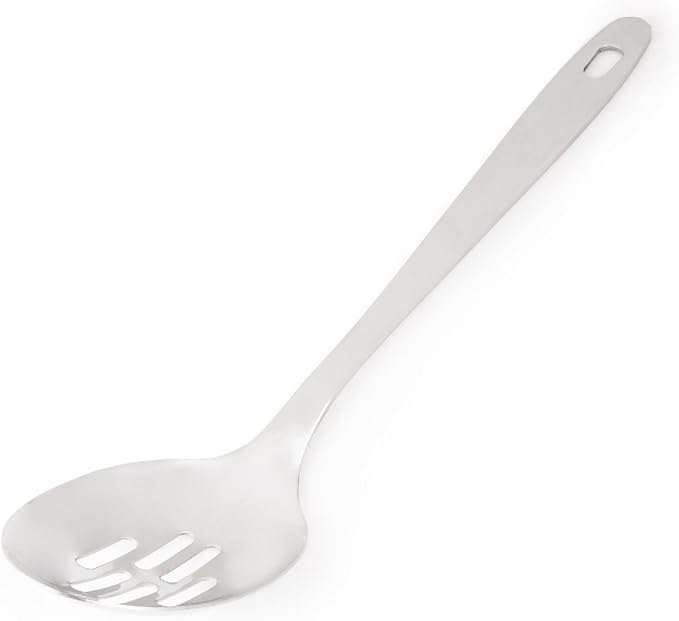 Fox Run Pierced Serving Spoon, 2.25 x 2.75 x 12.75 inches, Metallic