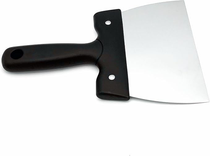 Goldbaking Coating Spatula for Chocolate Scraper Stainless Steel Dough Scraper (small)