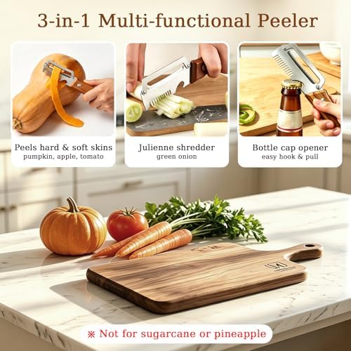 3 Pcs Fruit & Vegetable Peeler Set