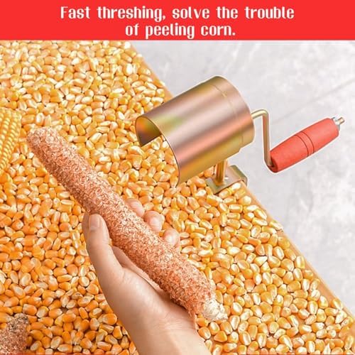 2Pcs Manual Hand Crank Corn Thresher Sheller