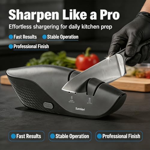 Pro Electric Knife Sharpener 2-stage 3m Diamond Abrasive