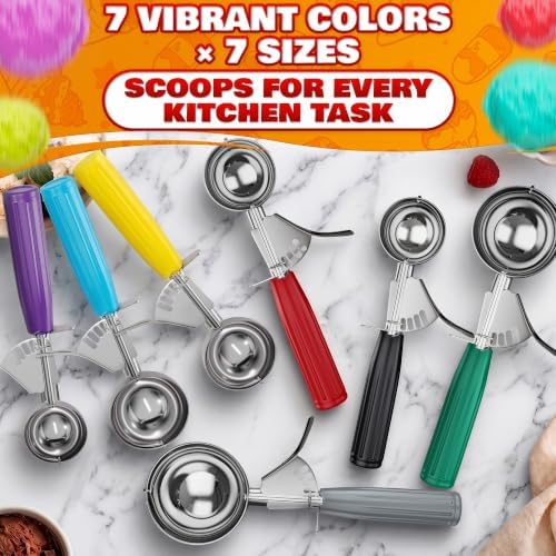 Large Ice Cream Scoop with Trigger Release, Stainless Steel - 4 oz