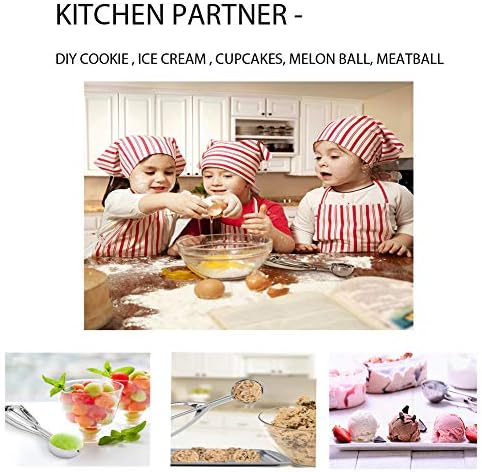 Cookie Scoop for Baking - Small Size - 18/8 Stainless Steel Durable Cupcake Ice Cream Cookie Dough Scooper - 1/2 Tablespoon