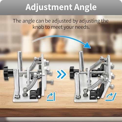 Belt Grinder Knife Jig Manual Sharpener Holder Long Sharpening Locator Fixed Angle Jig for Belt Sander Belt Machine (Small)