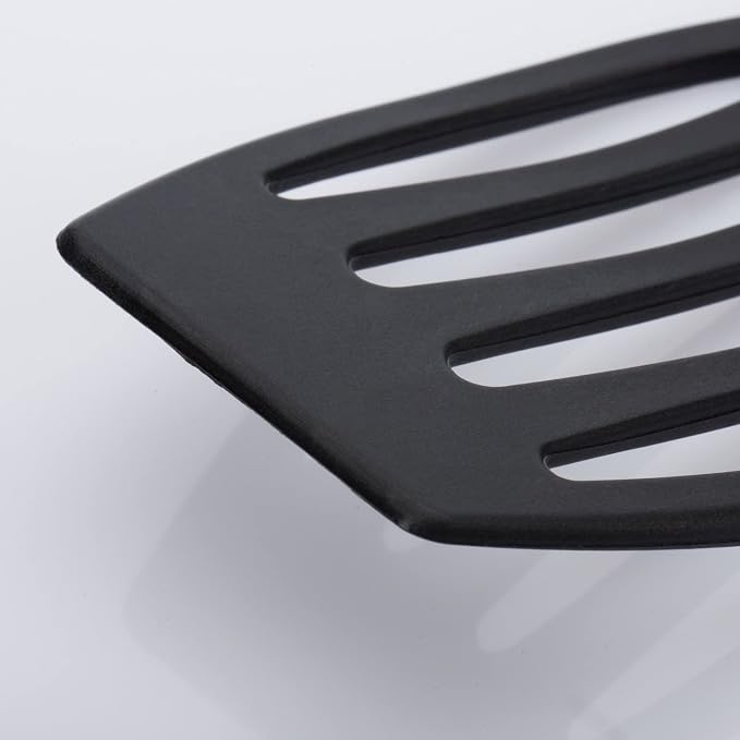 Westmark Cook Set, 3 Items: 1 Spatula, 1 Mixing Spoon, 1 Pointed Hole Spoon, Highly Heat Resistant, Plastic, Black, 203522E9