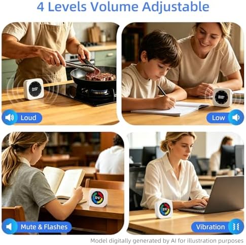 Visual Timer for Kids, 99 Min Countdown Timer for ADHD, Classroom, Focus