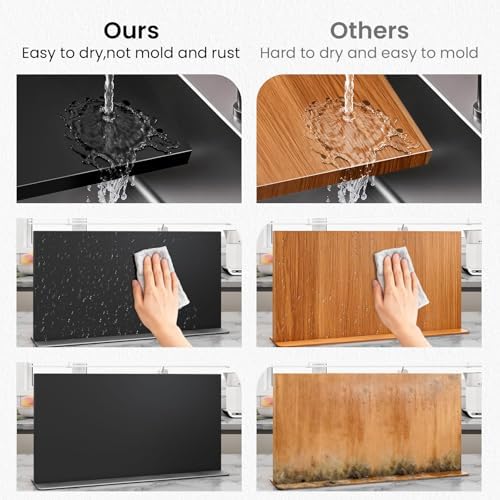 THMINS Large Magnetic Knife Block Stainless Steel Magnetic Knife Holder