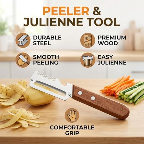 Peeler Knife & Vegetable Shredder 2-Pack