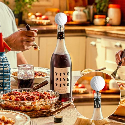 Wine Opener Set,Golf Bottle Opener,Manual Wine Bottle Opener,Zinc Alloy Handle Corkscrew Kit,Golf Ball Opener Beverage Bottle Stoppers Set for Wedding Birthday Day Wine Gift Set(3 Pcs)