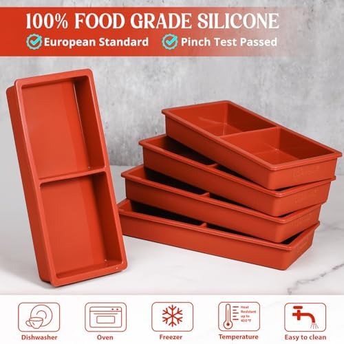 Webake Silicone Tray Dividers for Harvest Right Freeze Dryer Set of 5, Fit Medium and Small Trays, Silicone Molds for Harvest Right Freeze Dryer Accessories