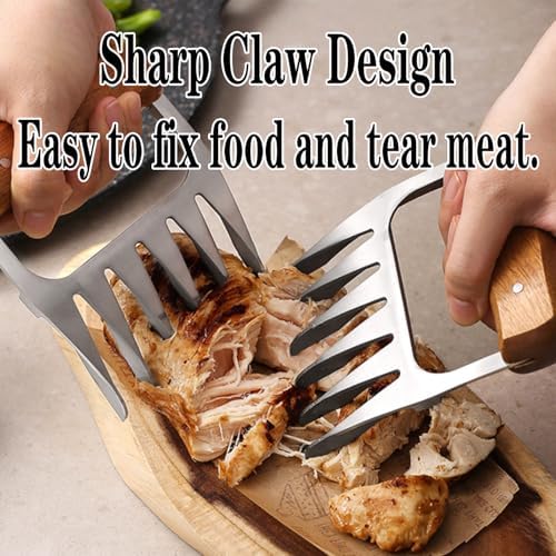 Personalized Stainless Steel Shredder Claws, Metal Meat Shredder Claws, Kitchen Papa Meat Claws, Custom BBQ Grilling Gifts for Men Women Dad Father Husband, Custom Meat Shredder, Grill Masters Gifts