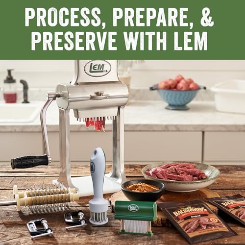 LEM Products Hand Held Tenderizer, 48 Blades, Stainless Steel and Plastic