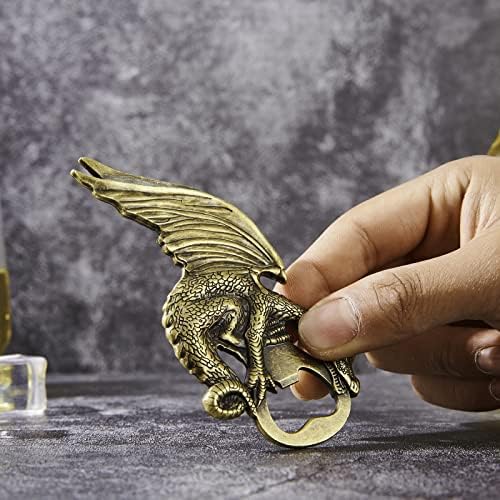 Dragon Wine Beer Bottle Opener for Bar Bartender Men and Women,Thanksgiving,Hallowmas,Christmas,Bronze color