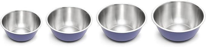 Fox Run Stainless Steel Mixing Bowl, Purple, 6.25 Quart