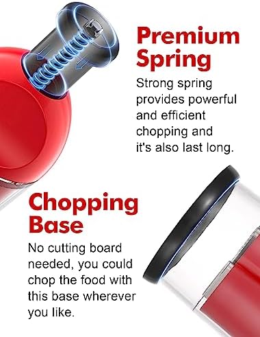 GDL Food Chopper, Manual Slap Vegetable Chopper Onion Dicer, Garlic Mincer
