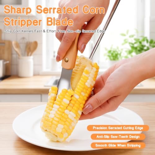 Corn Peeler for Corn on the Cob, Stainless Steel Stripper Tool for Kitchen