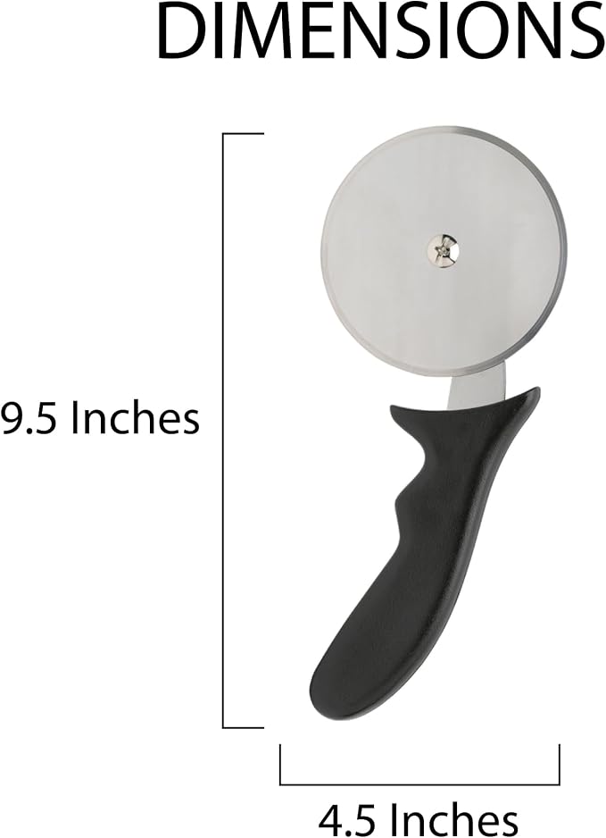 Fantes Deep Dish Pizza Cutter Wheel, Japanese Stainless Steel, 3.75-Inch Blade, The Italian Market Original Since 1906