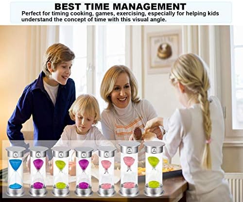 SuLiao Hourglass 3 Min Sand Timer: Unbreakable Green Sand Clock, Large Plastic Hour Glass for Kids, Games, Classroom, Kitchen, Decor