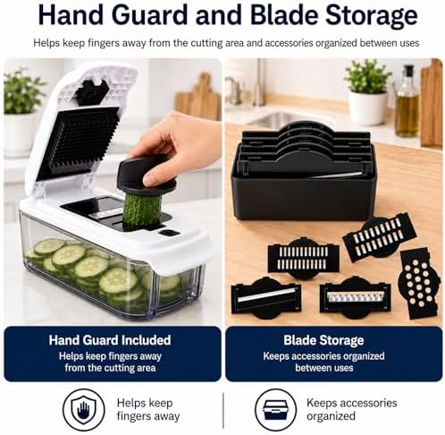 10-in-1 Vegetable Chopper(White & Black)