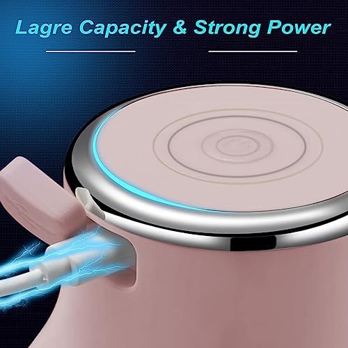 Vegetable Chopper, Electric Garlic Chopper, 250ML USB Rechargeable Mini Blender, Powerful Small Food Processor, Blender to Vegetable, Wireless Food Cutter for Ginger, Chili, Fruit, Meat, etc（Pink）