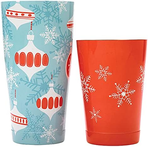 Barfly Holiday Ornaments Cocktail Shaker Tin Set