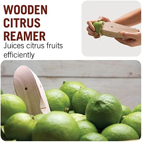 Citrus Reamer made of Wood / For Juicing Lemons, Limes & Oranges manually / Ergonomic, Minimalist Design adds Beauty to your Kitchen / Juice Bruce by Monkey Business