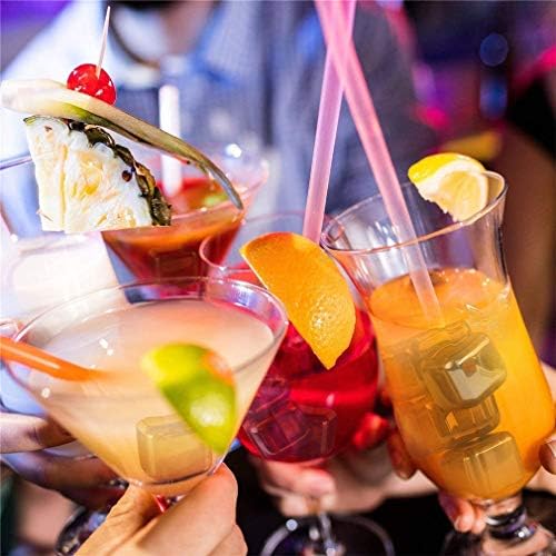 Stainless Steel Square Shaped Whiskey Stones Set Reusable Chilling Rocks Ice Stones Gift for Whiskey Lovers