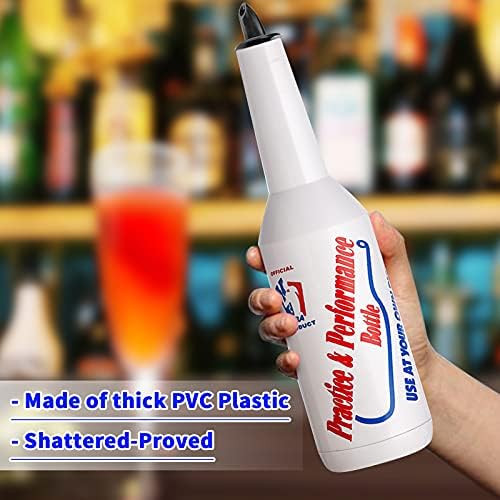 Flair Bottle Bartender Kit 5pcs 2 Flair Bottle, 1 Boston Shaker, Practice & Performance (5pcs Set)