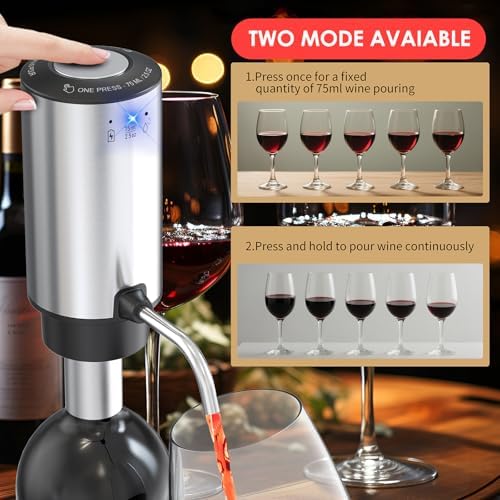 Vinflow Electric Wine Aerator decanter,Rechargeable Measured wine decanter