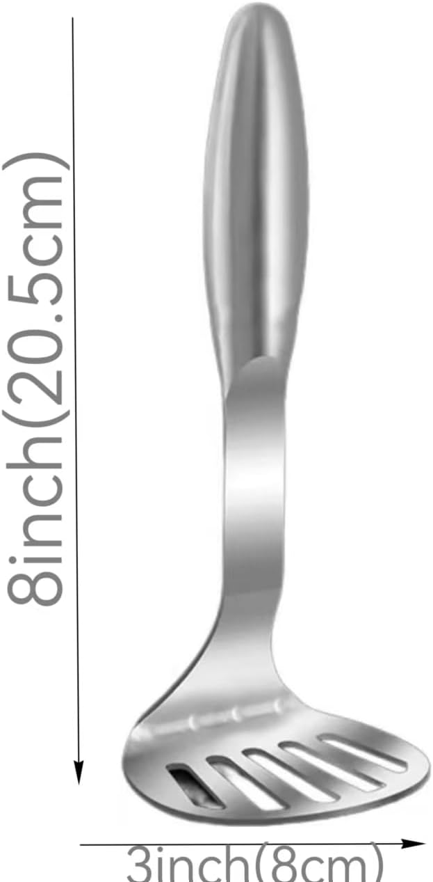 Potato Masher Stainless Steel Heavy Duty Metal Potato Ricer Food Masher Utensil Hand Masher Vegetables Fruits Mashe