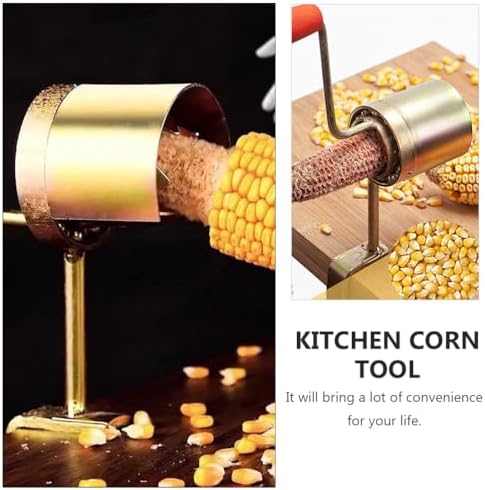 DOITOOL Corn Stripping Tool Hand Corn Sheller Iron Corn Stripper Cutter Cob Corn Peeler Corn Thresher Slicer for Home Kitchen with Serrated