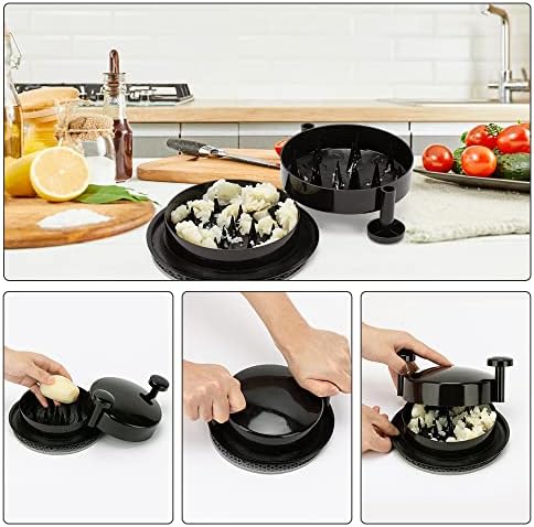 Chicken Shredder Shred Machine Meat Shredder Meat Shredding Tool with Handles and Non-Skid Base Mat Suitable for Pulled Pork Red Beef Chicken Alternative to Bear Claws 1pc 8inch Black