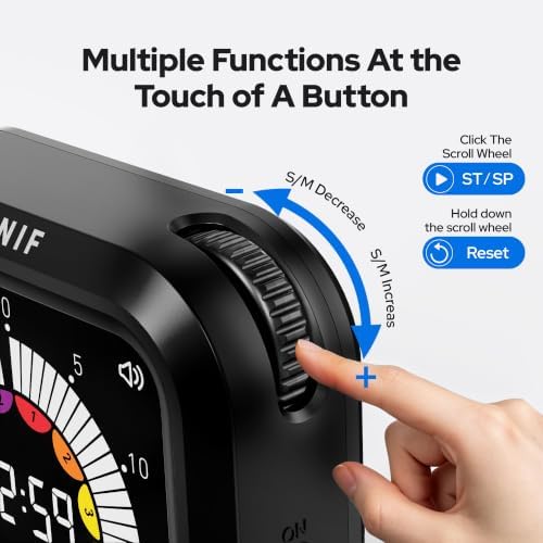Visual Timer for Kids with Color Display Kitchen Timer 1500mAh Battery