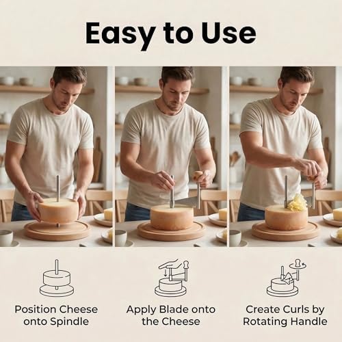 Flower Cheese Cutter Manual Rotating Cheese Shaver Tool
