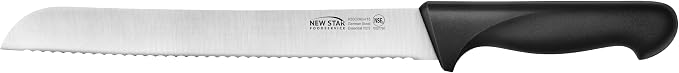 New Star Foodservice Essential 10-Inch Bread Knife, German Steel