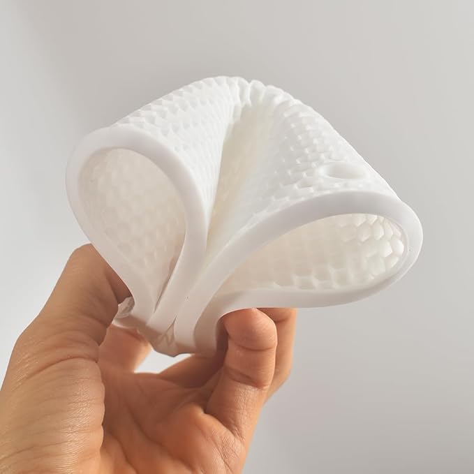 homEdge Silicone Trivets Mat, 6 Packs Multipurpose Non Slip Heat Resistant Pot Holder-White