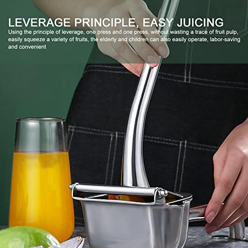 Stainless Steel Lemon Squeezer, Citrus Juicer, Hand Press Manual Squeeze Juice Extractor, Fruit Extractor Tool for Lemon Citrus Orange