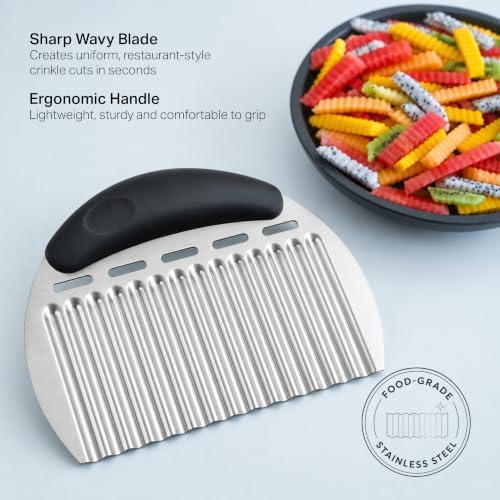 Multifunctional Vegetable Peeler & French Fry Crinkle Cutter Set