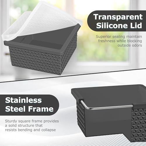 Silicone Freezer Molds for Soup Cube - 2-Cup Freezer Storage Container Tray with Lid,4 Pack Stackable Ice Cube Trays for Portion Control,Food Storage Meal Prep,Oven & Dishwasher Safe