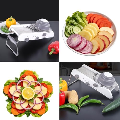 Mandoline Slicer For Kitchen, Vegetable Chopper, Vegetable/Potato/Veggie/Cheese/Tomato/Onion Manual Slicer, Multi-Functional Vegetable Manual Slicer And Cutter For Your Kitchen.