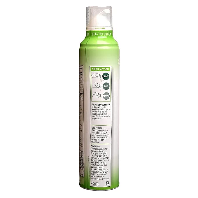 Basil Spray Extra Virgin Olive Oil, 8 oz (Pack of 1)