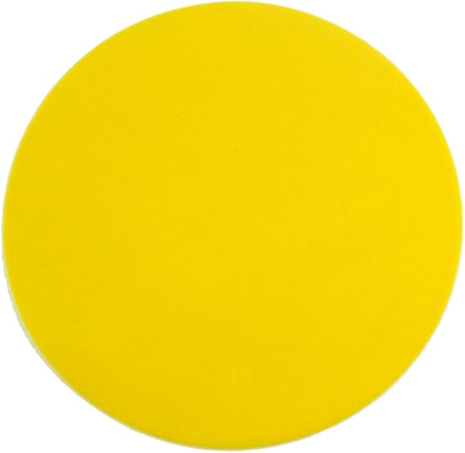 Set of 3, Silicone Jar Grip, Multi-purpose Jar Gripper Pads Bottle Lid Openers Round Kitchen Coasters (Yellow)
