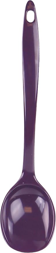 Reston Lloyd Cooking Spoon for Serving, Basting, Mixing, Heat Resistant, BPA Free Melamine 11 Utensil with Ergonomic Handle, Plum