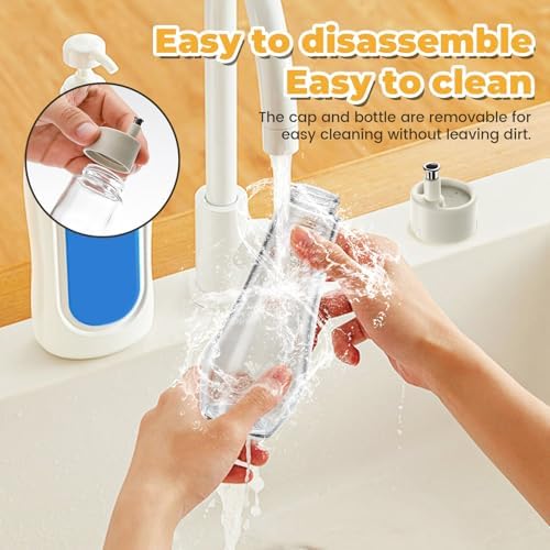 2 Pack Oil and Vinegar Dispenser with No-Drip Spout, Glass Soy Sauce Dispenser Bottle Set, Olive Oil Cruet with Dust Cap for Kitchen Cooking, 8.8oz