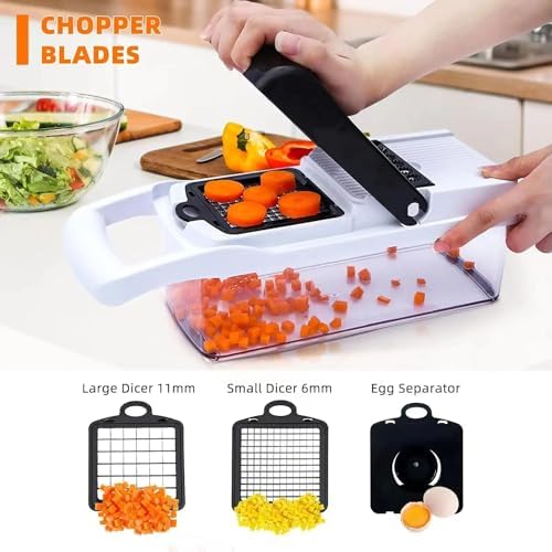 Infinite 26 in 1 vegetable fruit slicer, chopper, dicer, White