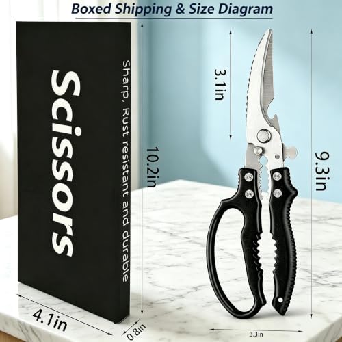 Heavy Duty Poultry Shears, Multi-functional Kitchen Scissors