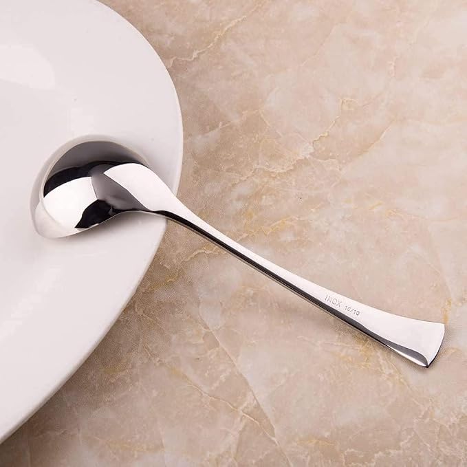 IMEEA 7.6-Inch Small Serving Ladle, 18/10 Stainless Steel Gravy Spoon for Sauce & Dressing