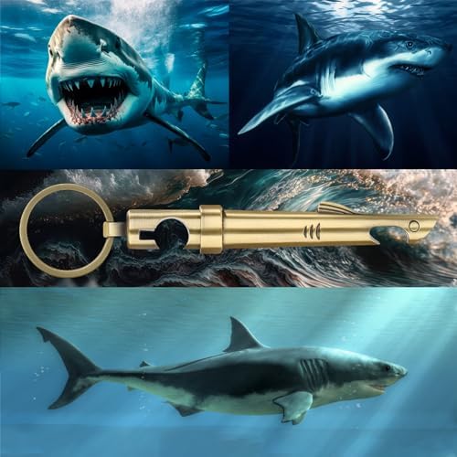 LKKCHER 2-in-1 Shark Bottle Opener, Novelty Keychain Corkscrew Wine Opener, Beer Bottle Opener, Wine & Beer Gifts for Men, Father's Day Gifts, Christmas Gifts, Birthday Gifts, Bronze, KPQ2805
