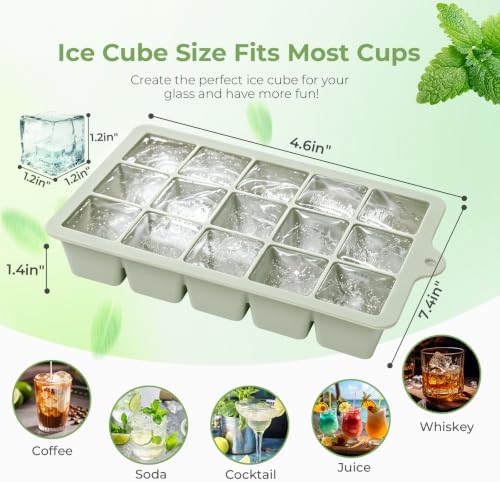 Silicone Ice Cube Trays With Lid